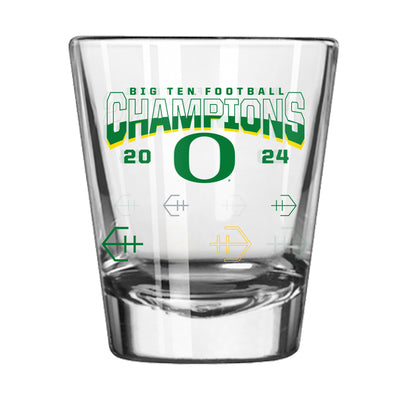 Oregon 2024 BIG10 Champions 2oz Shot Glass