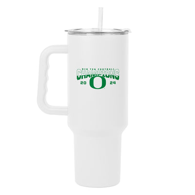 Oregon 2024 BIG10 Champions 40oz White PC Tumbler