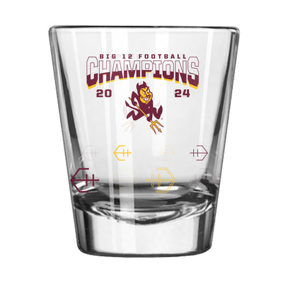 Arizona State 2024 BIG12 Champions 2oz Shot Glass