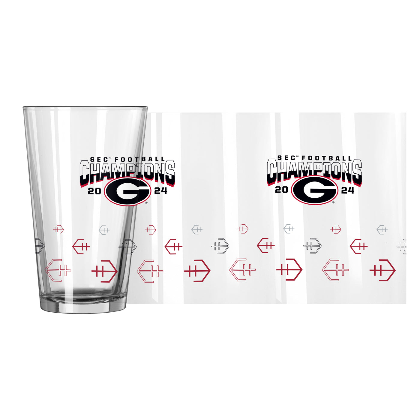 Georgia 2024 SEC Champions 16oz Pint Glass