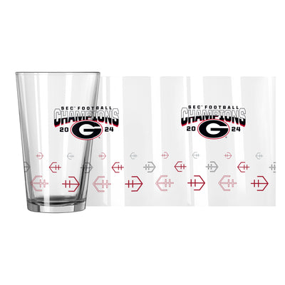 Georgia 2024 SEC Champions 16oz Pint Glass