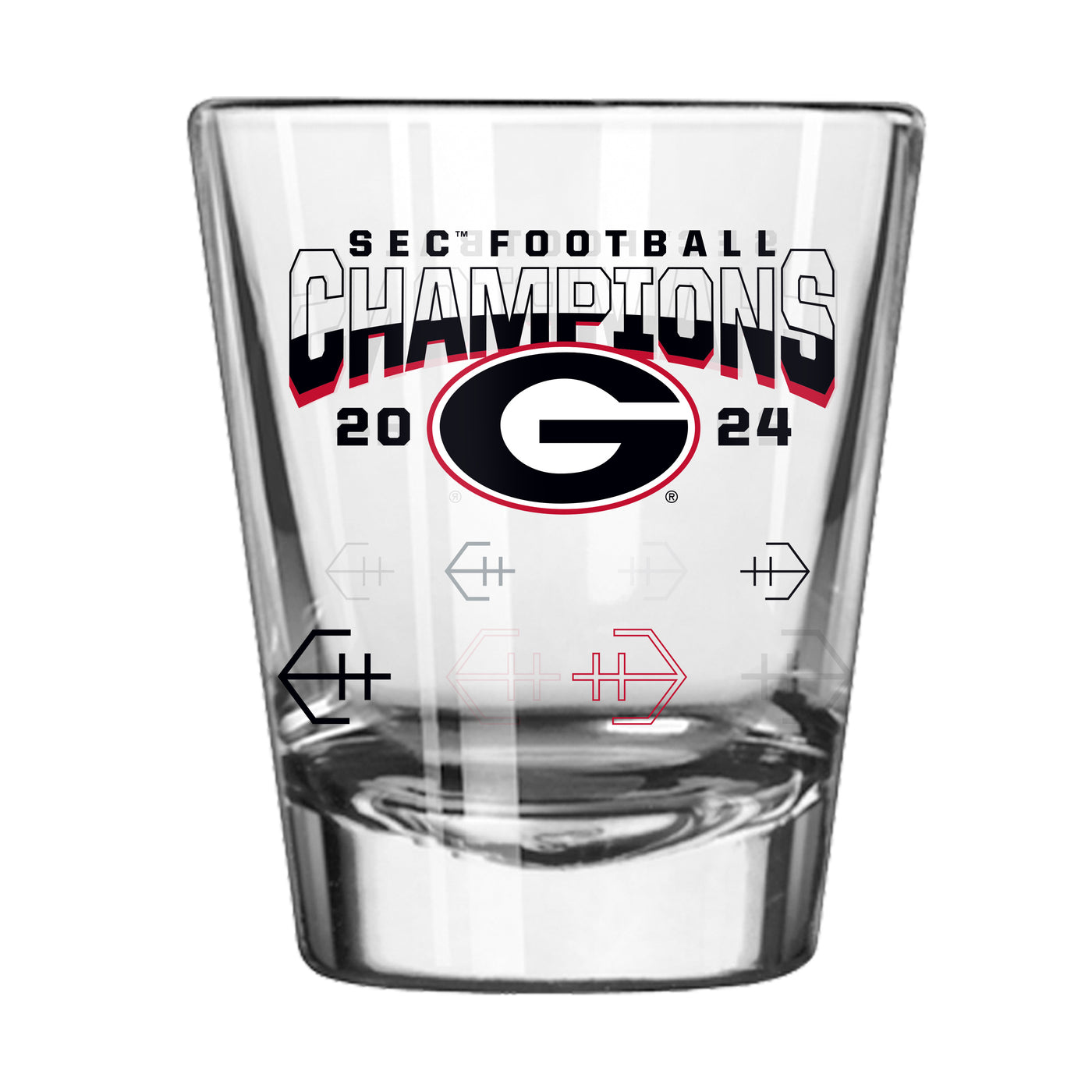 Georgia 2024 SEC Champions 2oz Shot Glass