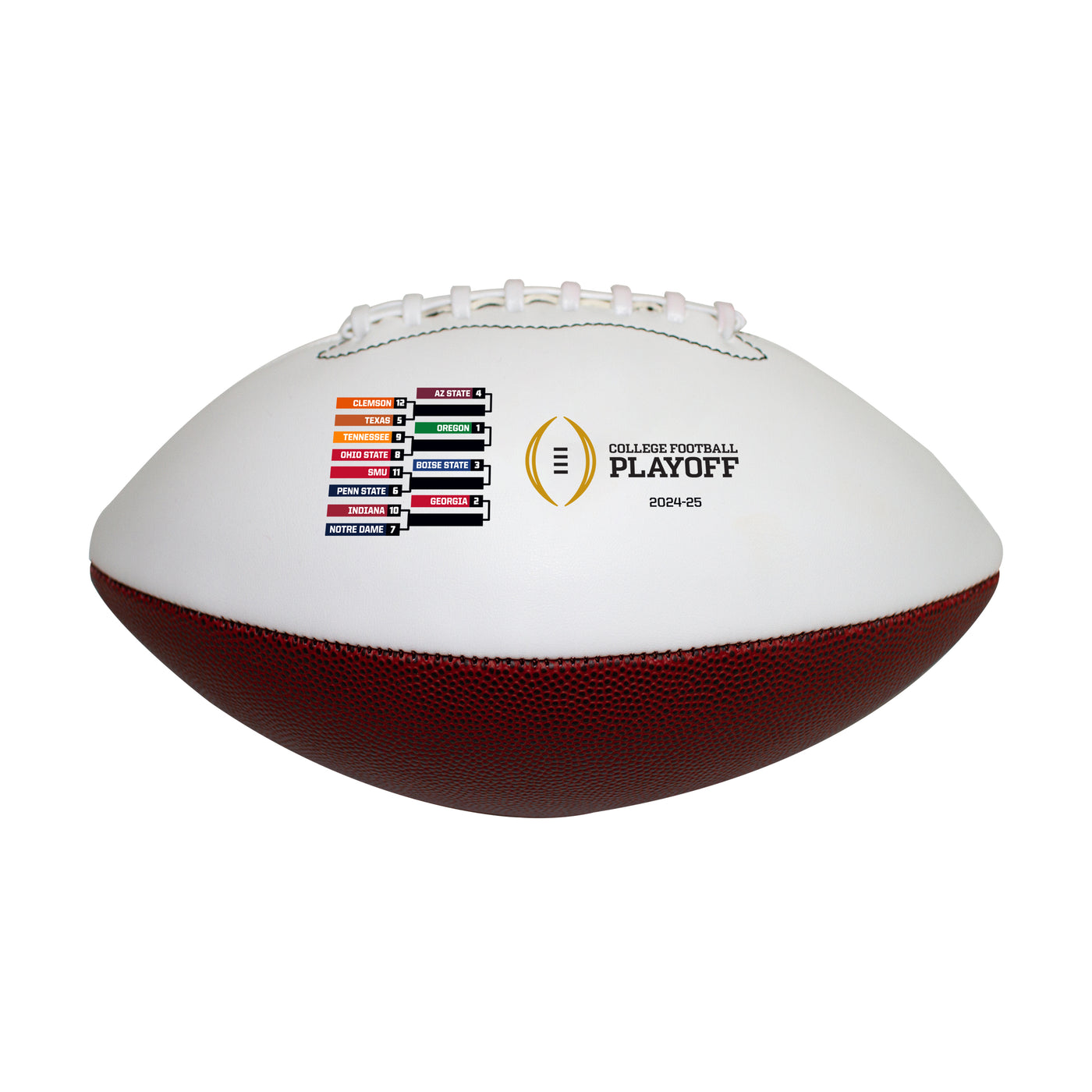 2025 College Football Playoffs 12 Team Full Size Autograph Football