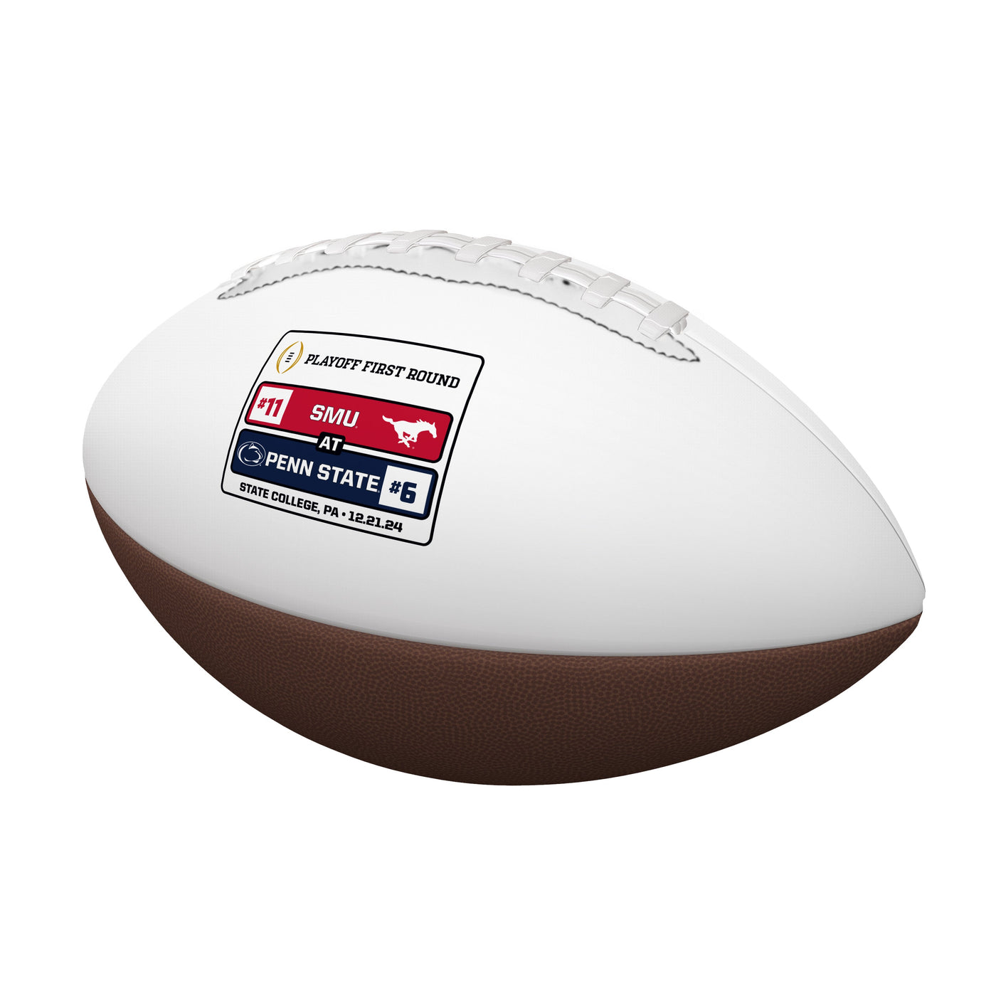 SMU CFP Round 1 Match Up Full Size Autograph Football