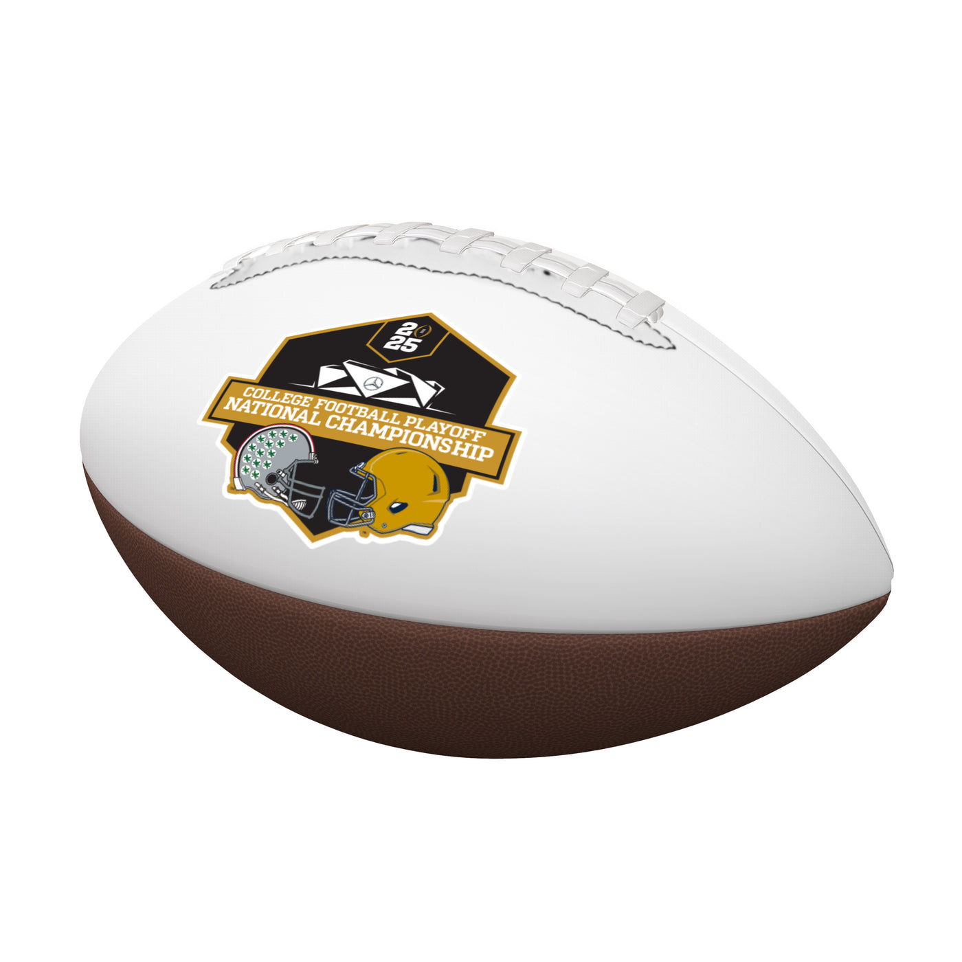 2025 College Football Playoffs Dueling Mini Autograph Football