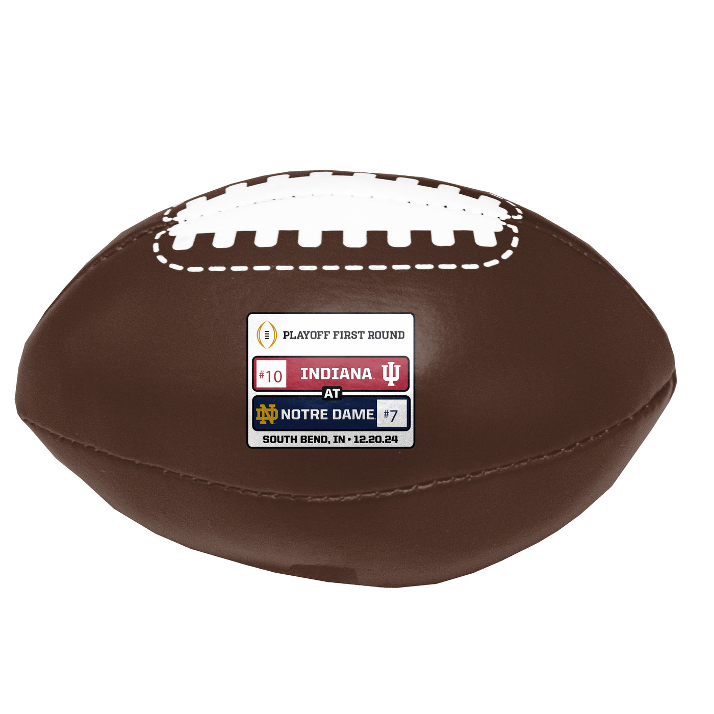 Notre Dame CFP Round 1 Match Up Micro Plush Football