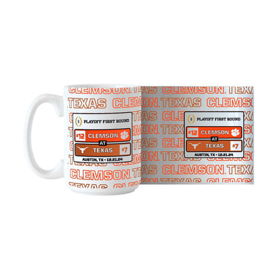 Clemson CFP Round 1 Match Up 15oz Sublimated Mug