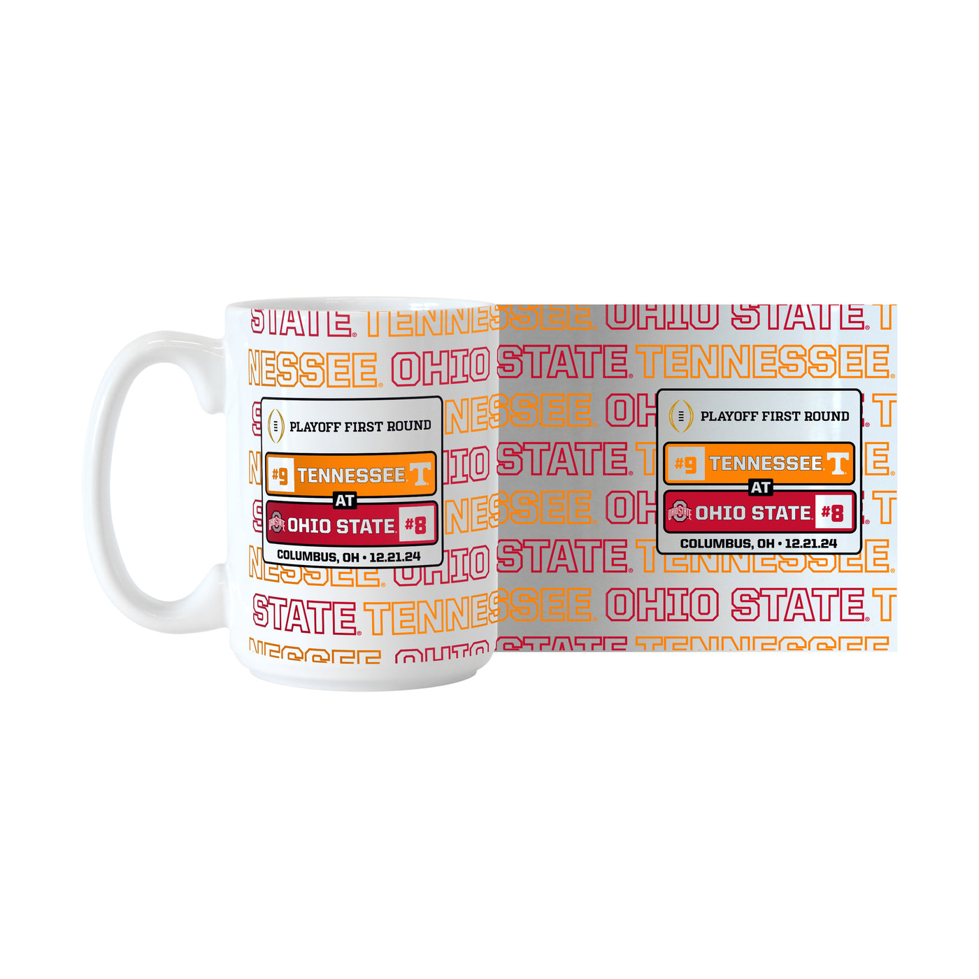 Ohio State CFP Round 1 Match Up 15oz Sublimated Mug