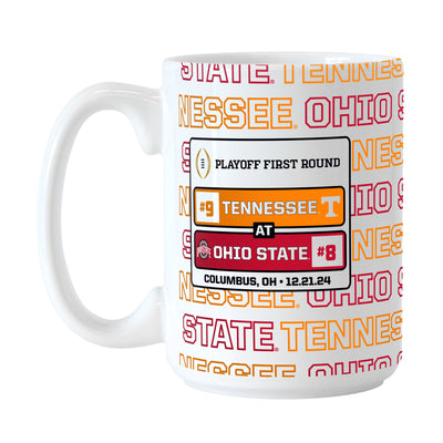 Ohio State CFP Round 1 Match Up 15oz Sublimated Mug