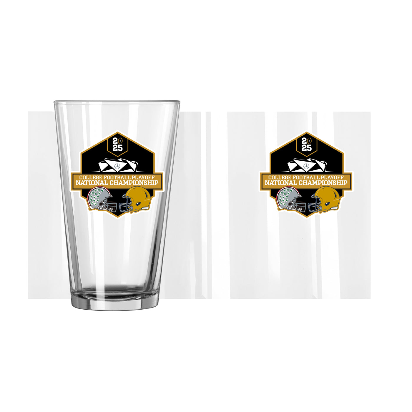 2025 College Football Playoffs Dueling 16oz Pint Glass