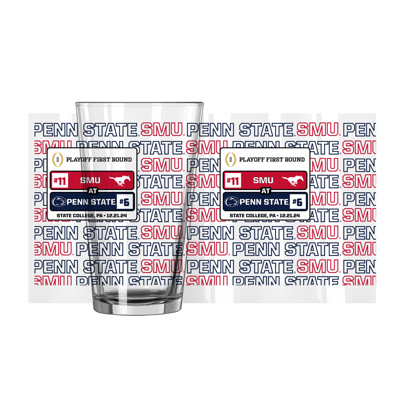 Penn State CFP Round 1 Match Up 16oz Pint Glass