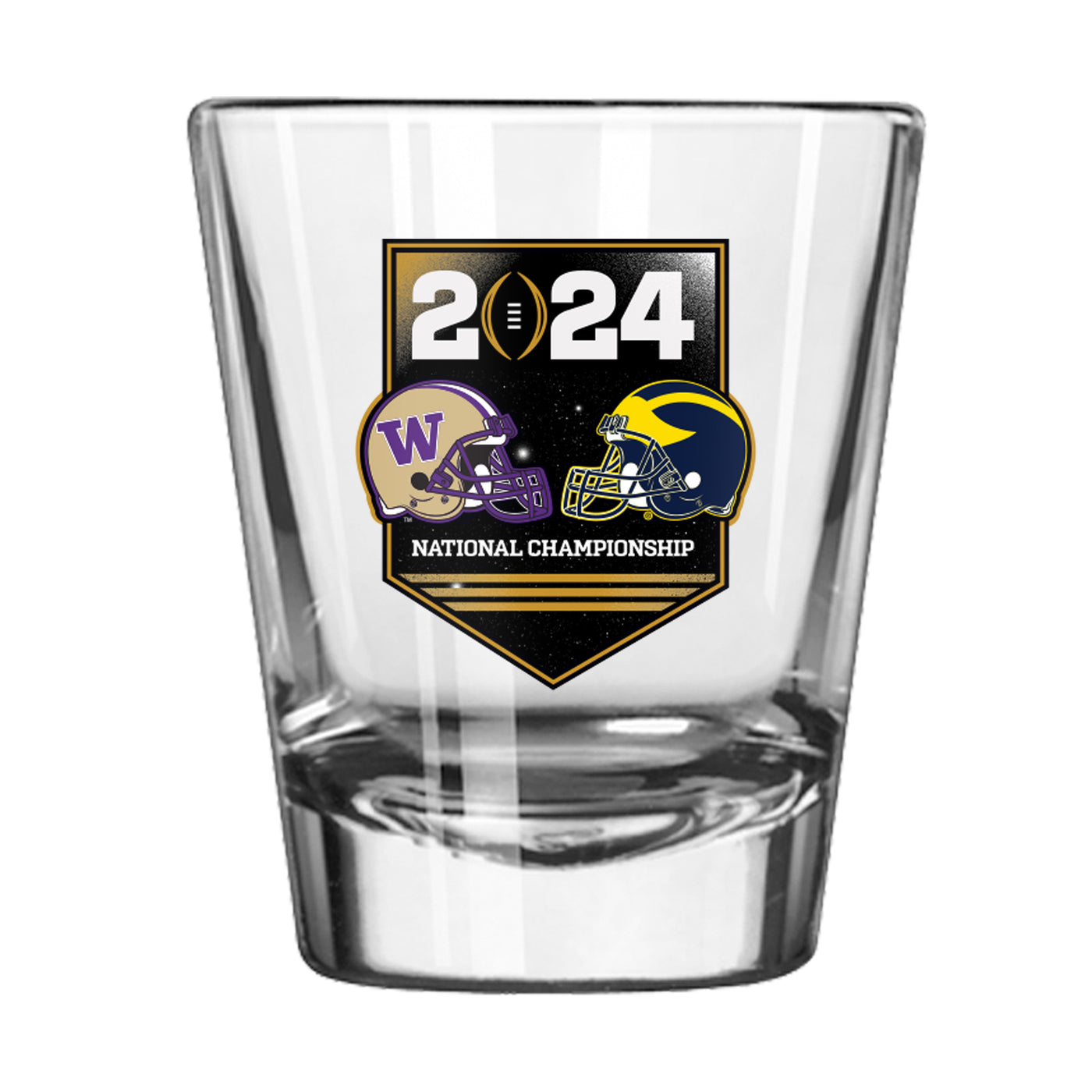 '23-'24 CFP Michigan vs. Washington Dueling 2oz Shot Glass