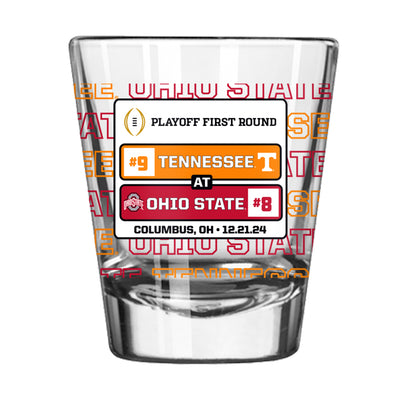 Ohio State CFP Round 1 Match Up 2oz Shot Glass