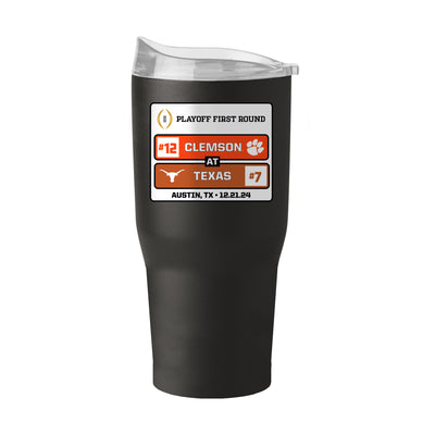 Clemson CFP Round 1 Matchup 30oz PC Tumbler