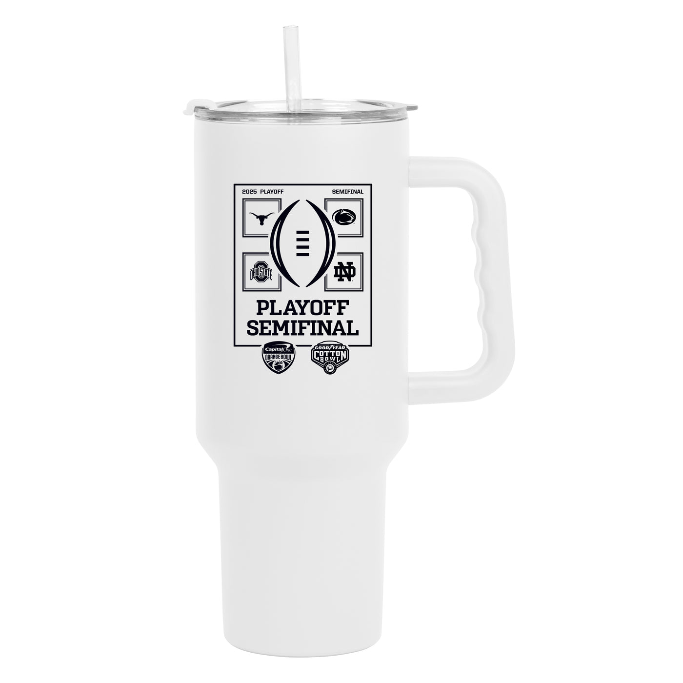 2025 College Football Playoffs 4 Team Semifinals 40oz Screenprint PC Tumbler