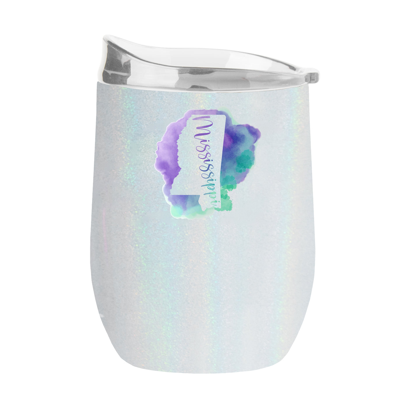 Mississippi 16oz Local State Pride Iridescent Curved Beverage
