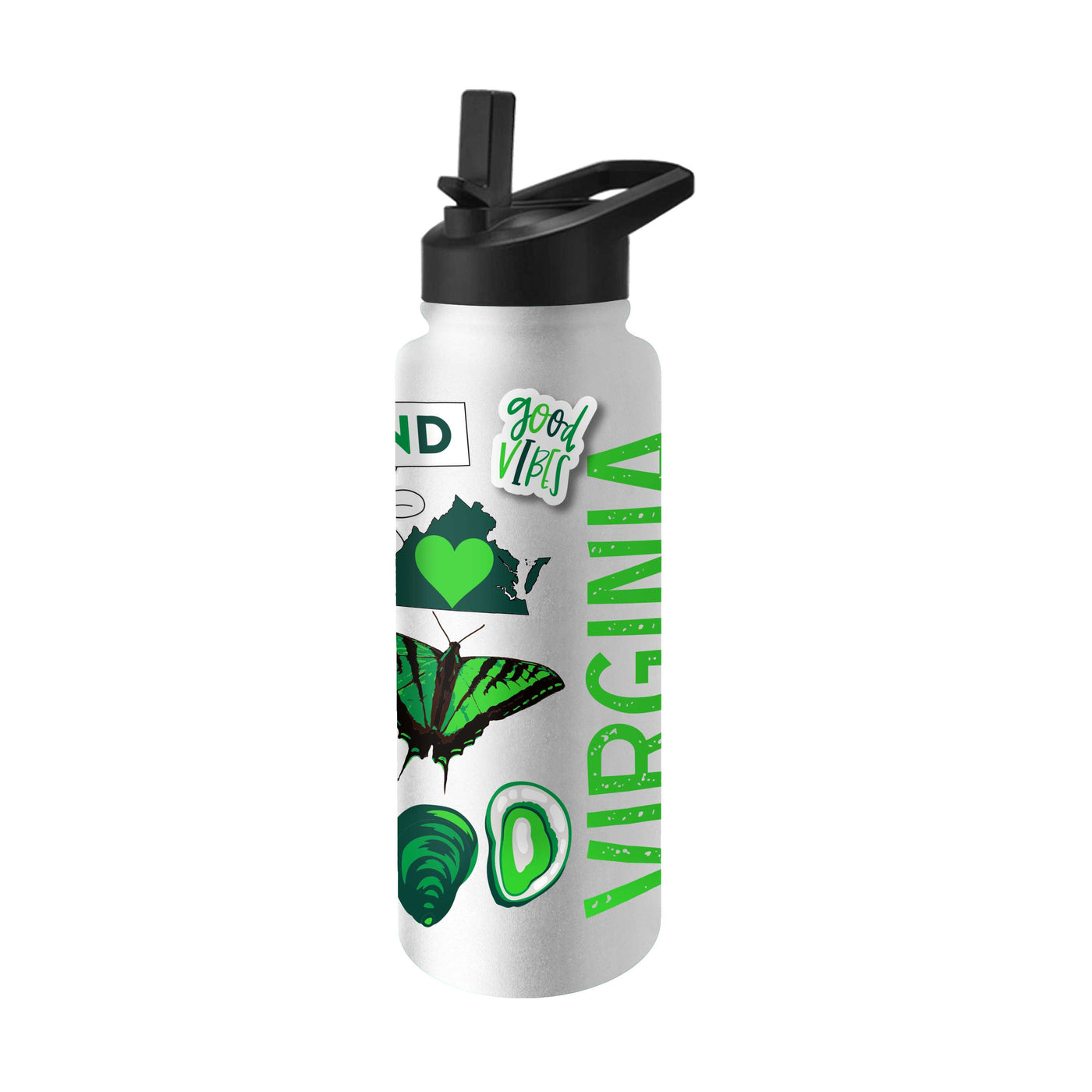 Virginia State Pride 34oz Native Quencher Bottle