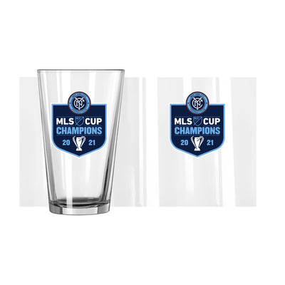 New York FC 16oz 2021 MLS Champions Pint Glass
