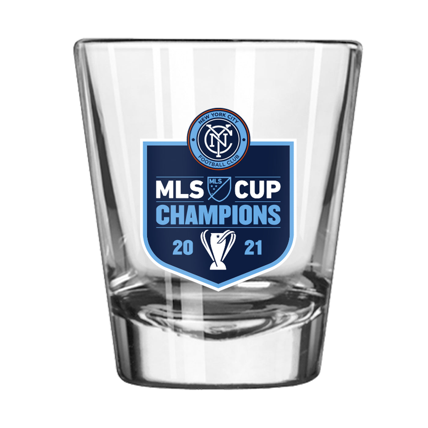 New York City FC 2oz 2021 MLS Champions Shot Glass