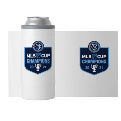 New York FC 12oz 2021 MLS Champions Slim Can Coolie
