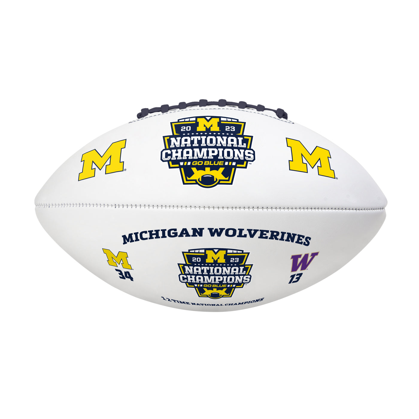 Michigan 2023 CFP National Champions Full Size Signature Football
