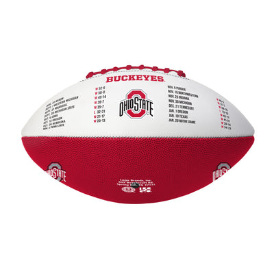 Ohio State 2024 National Champions Debossed Autograph Football
