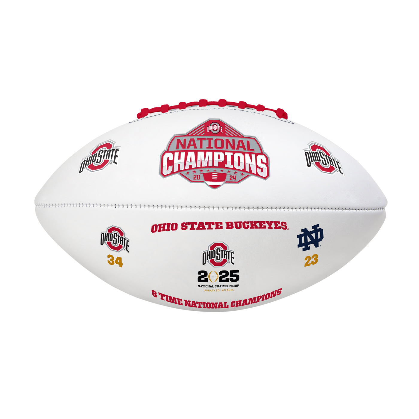 Ohio State 2024 National Champions Debossed Autograph Football