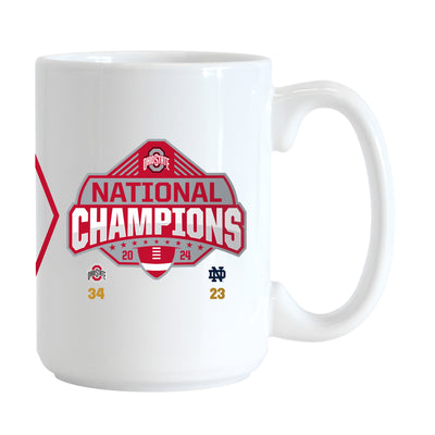 Ohio State 2024 National Champions 15oz Schedule Sublimated Mug