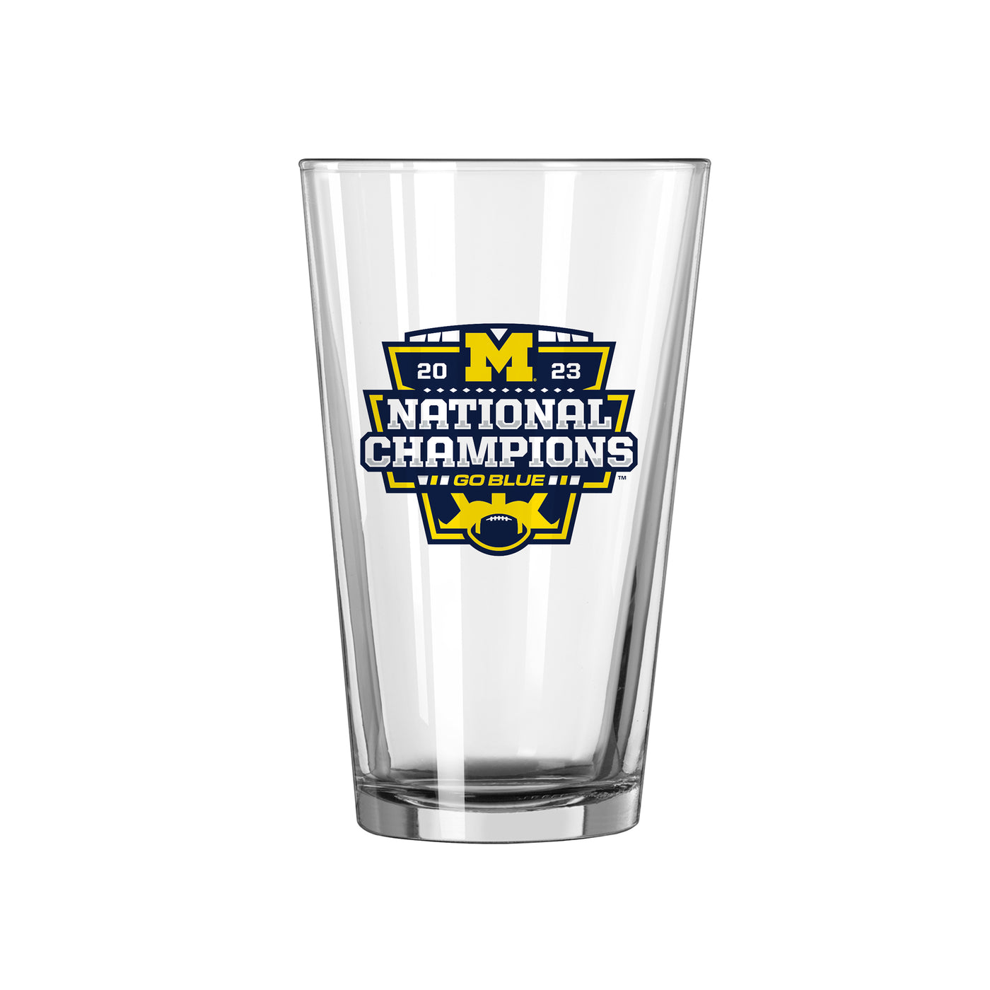Michigan 2023 CFP National Champions 16oz Repeat Pint Glass