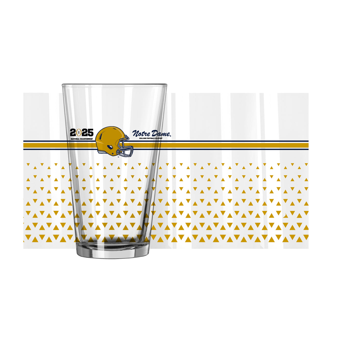 Notre Dame 2025 Championship Bound 16oz Pint Glass