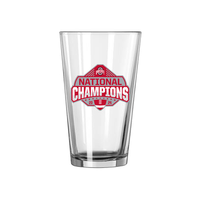 Ohio State 2024 National Champions 16oz Commemorative Pint Glass