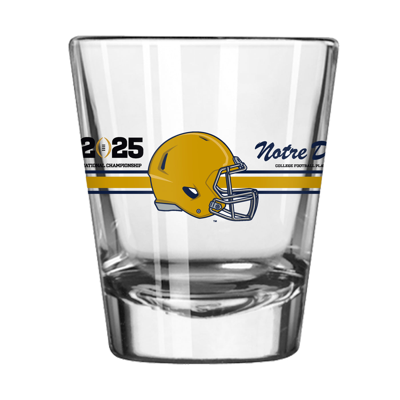 Notre Dame 2025 Championship Bound 2oz Shot Glass