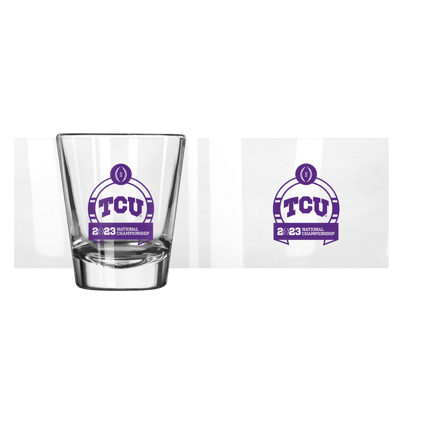 TCU 2023 CFP Bound 2oz Screen Print Shot Glass
