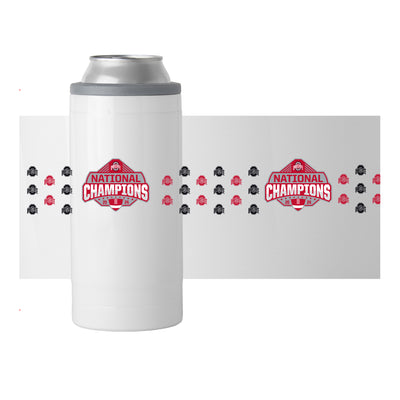 Ohio State 2024 National Champions 12oz PC Slim Can Coolie