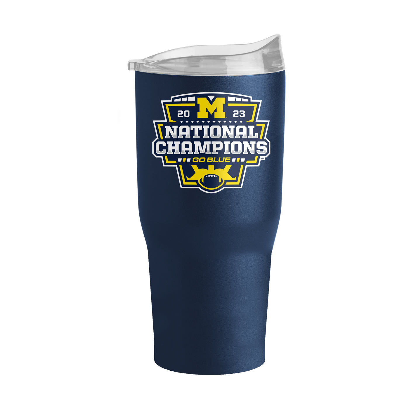 Michigan 2023 CFP National Champions 30oz Powder Coat Tumbler