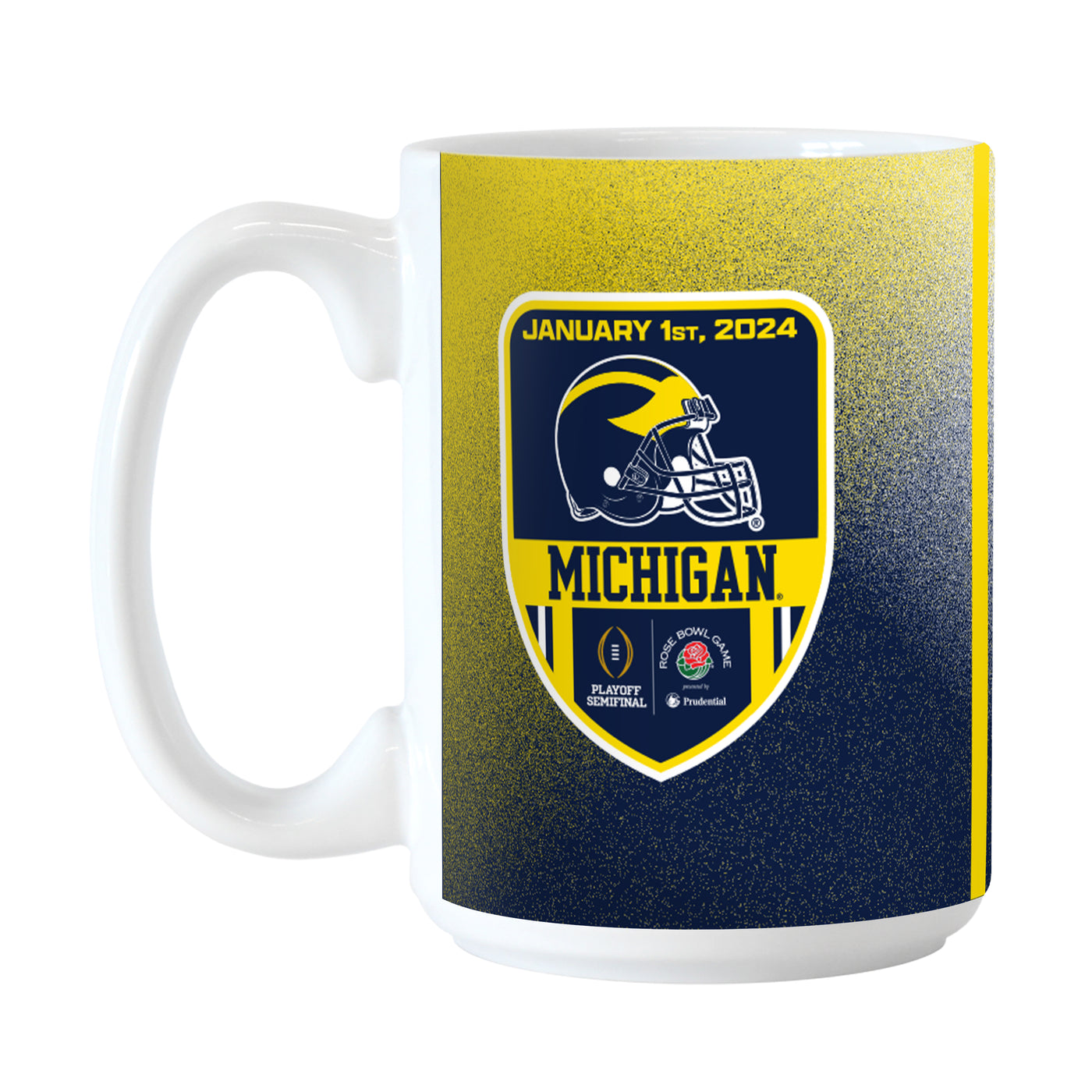 Michigan 2024 Rose Bowl Bound 15oz Sublimated Mug