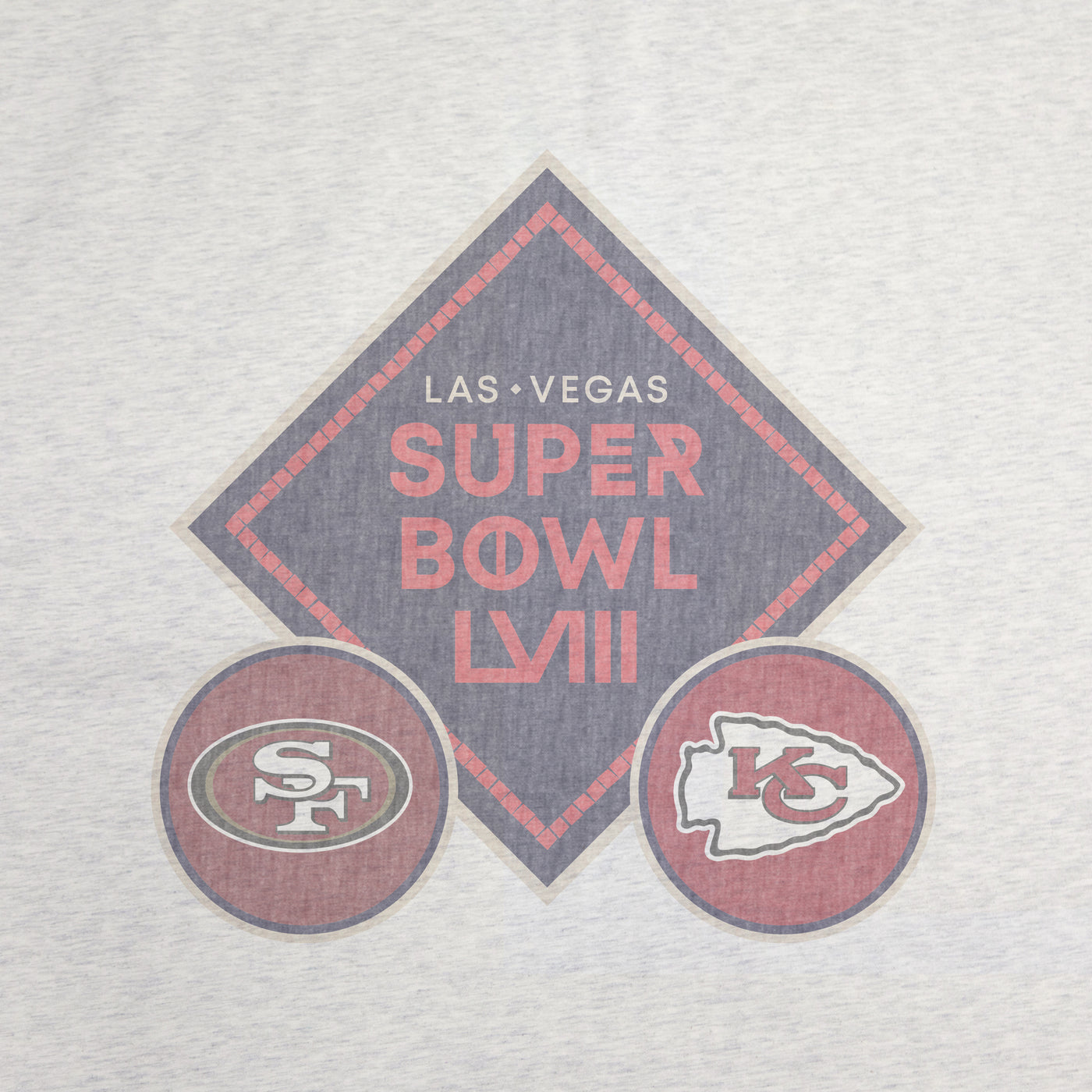 Super Bowl 58 Dueling Sublimated Sweatshirt Blanket