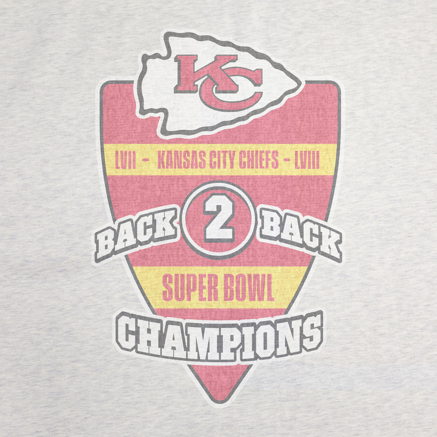 Kansas City Chiefs SB 58 Champions Back to Back Sublimated Sweatshirt Blanket