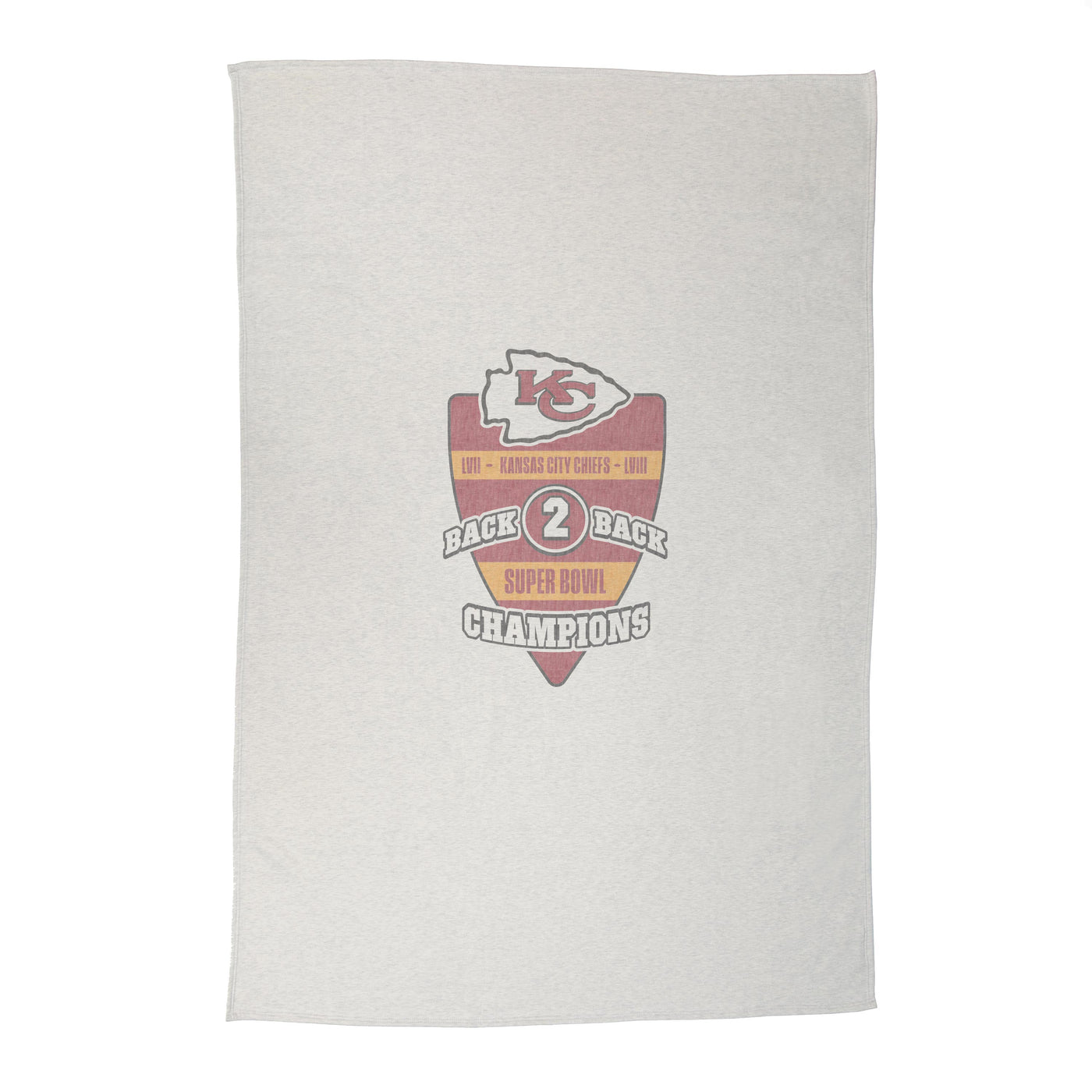 Kansas City Chiefs SB 58 Champions Back to Back Sublimated Sweatshirt Blanket