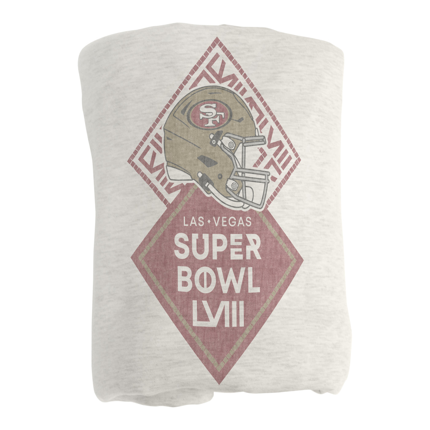 San Francisco 49ers SB 58 Bound Sublimated Sweatshirt Blanket
