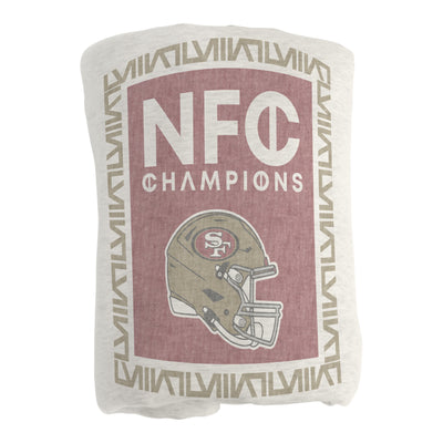 San Francisco 49ers Conference Champs Sublimated Sweatshirt Blanket