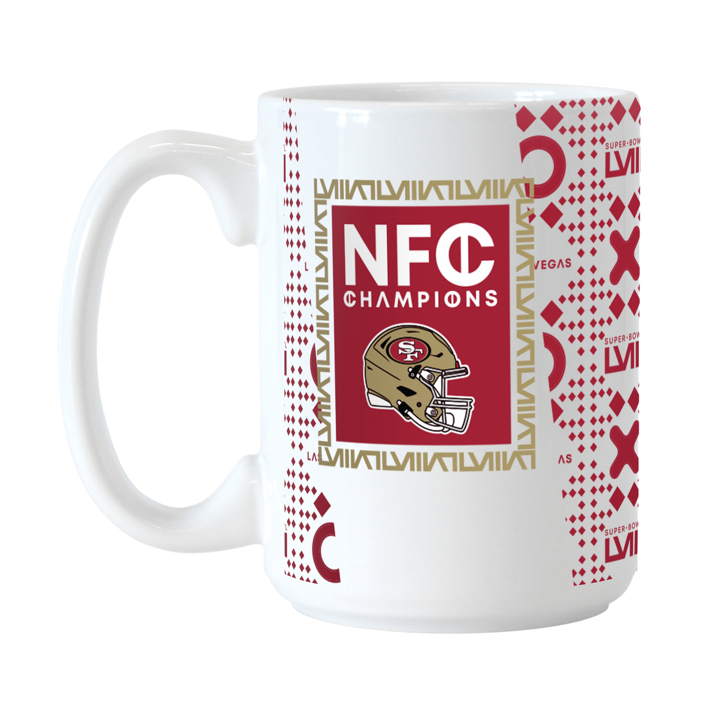 San Francisco 49ers 15oz NFC Conference Champs Roster Sublimated Mug