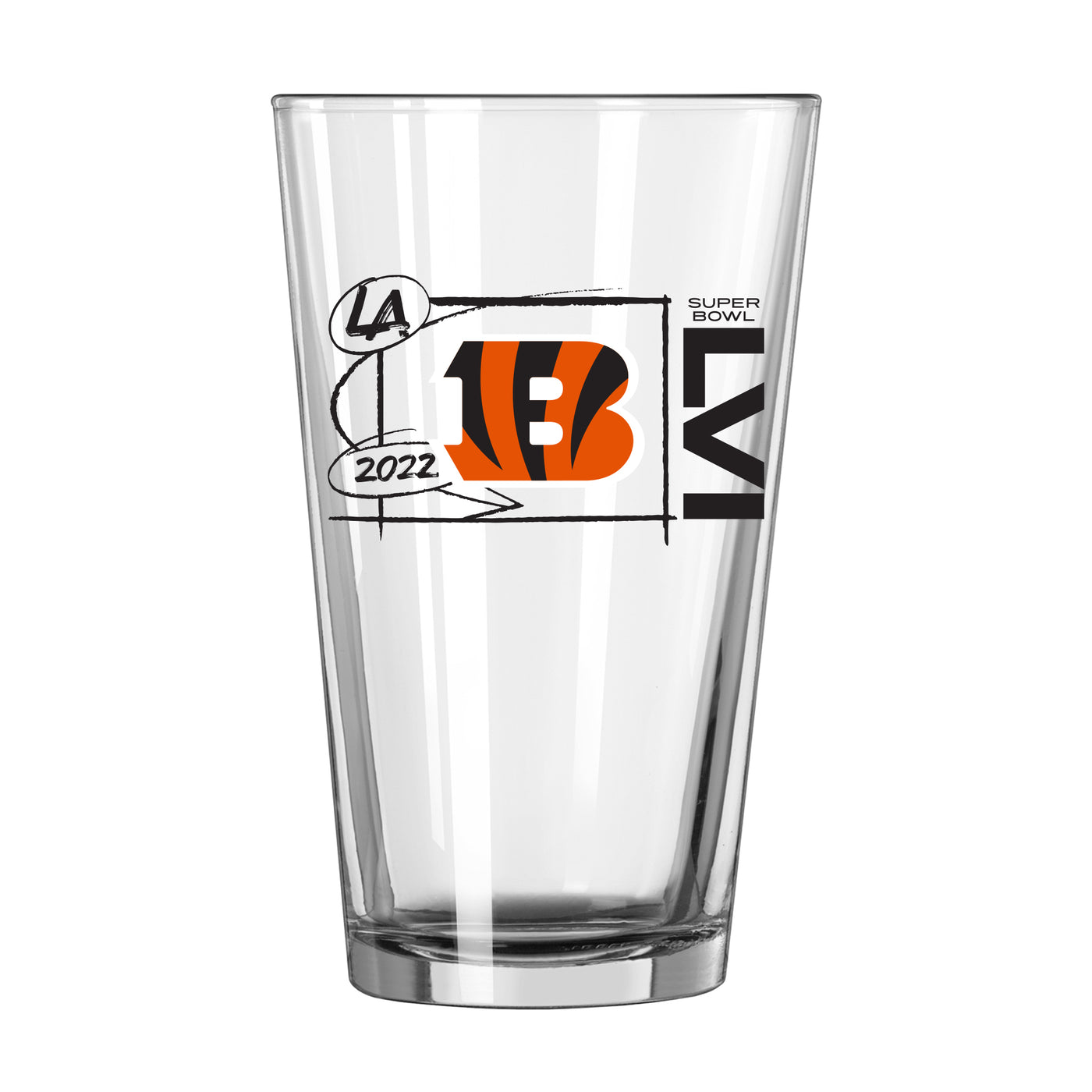 Cincinnati Bengals 16oz SB Bound Pint Glass