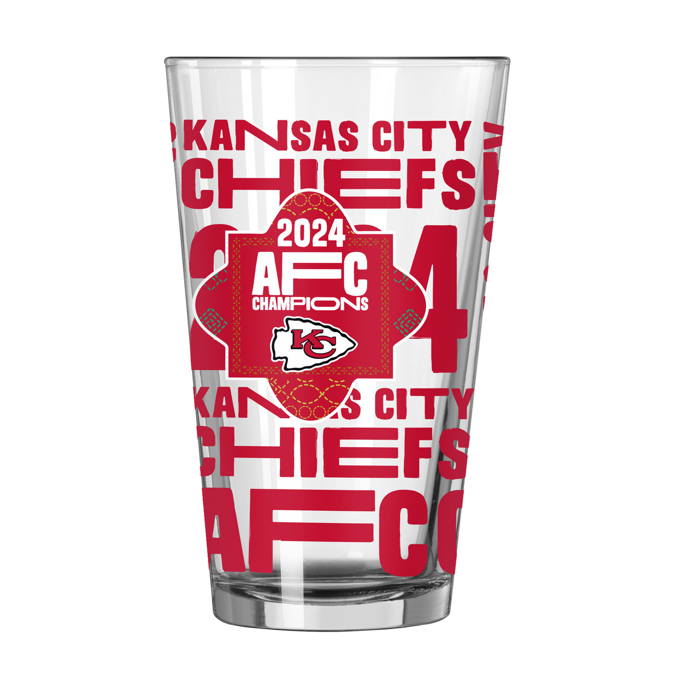 Kansas City Chiefs Conference Champs 16oz Pint Glass