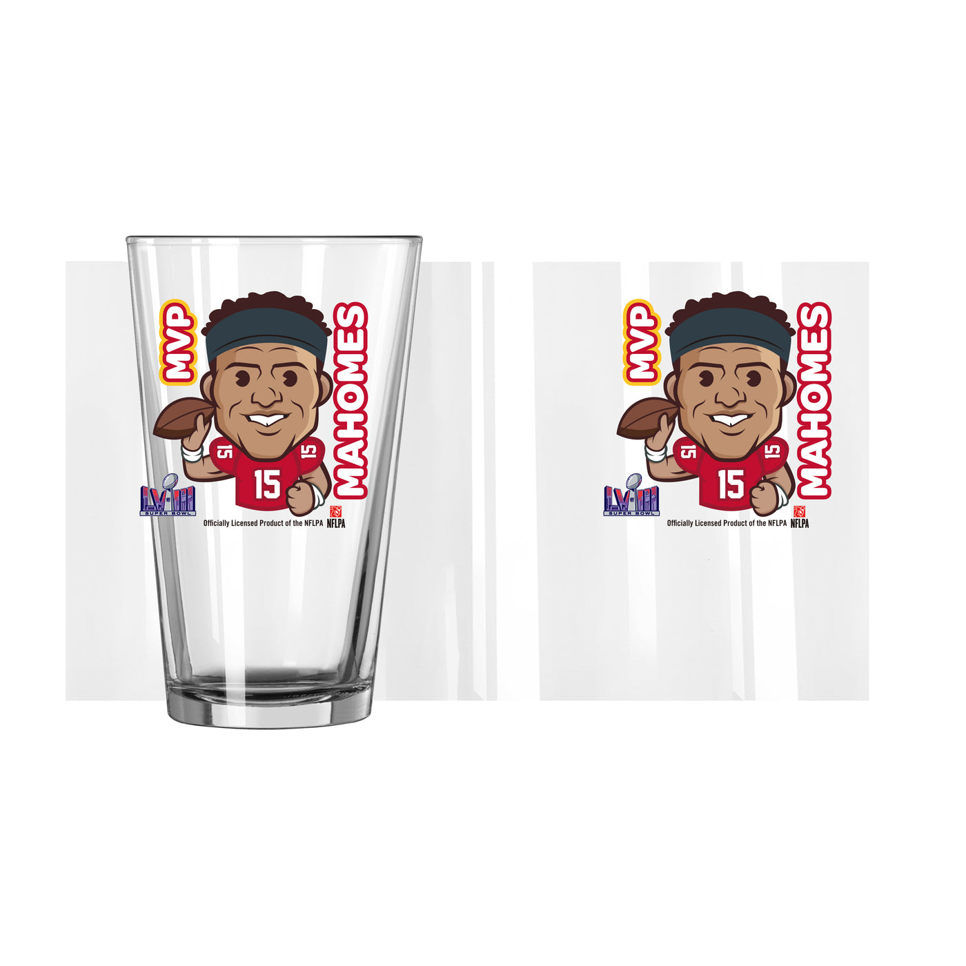 Kansas City Chiefs 16oz SB 58 Champions MVP Pint Glass