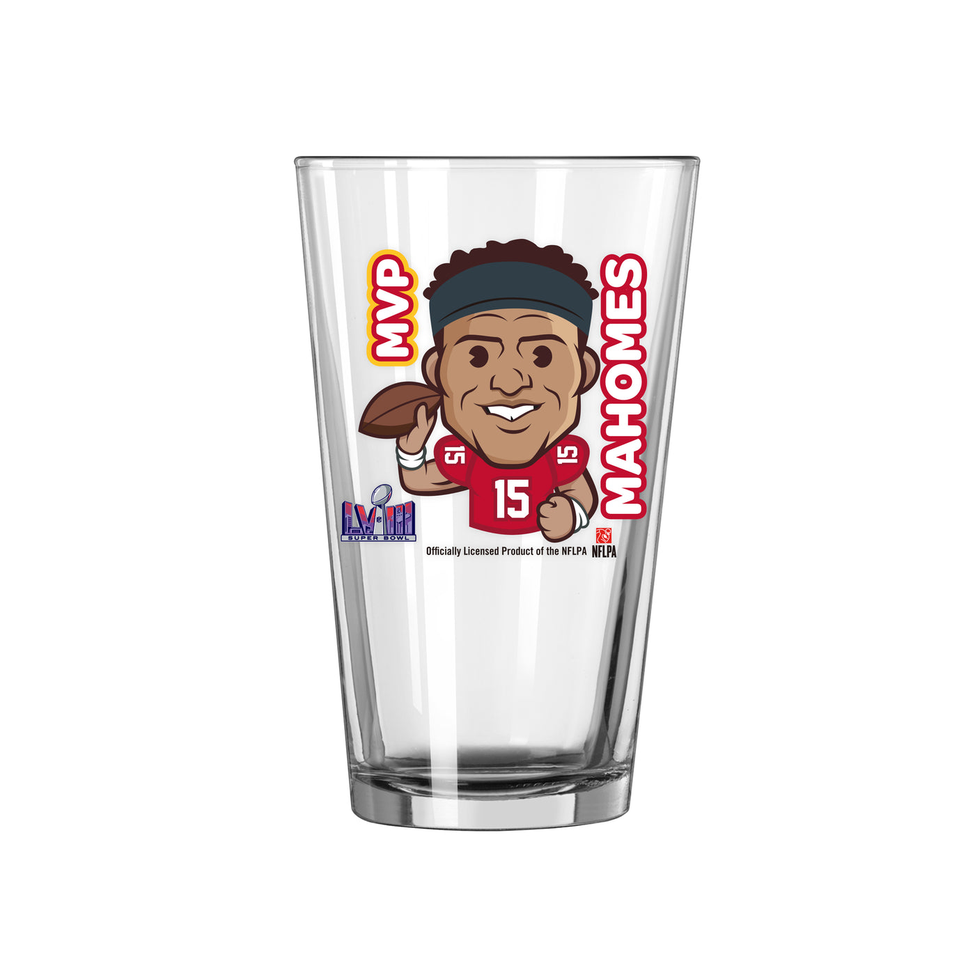Kansas City Chiefs 16oz SB 58 Champions MVP Pint Glass