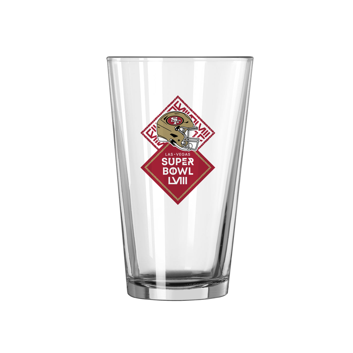 San Francisco 49ers 16oz SB 58 Bound Pint Glass