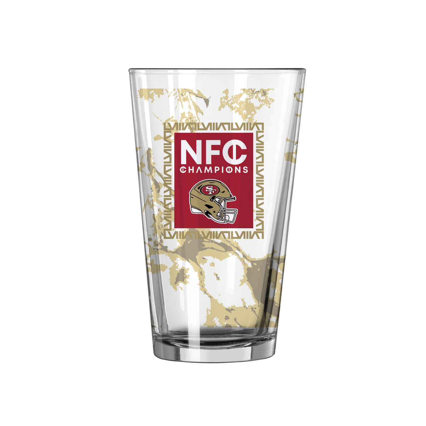 San Francisco 49ers 16oz Conference Champs Pint Glass
