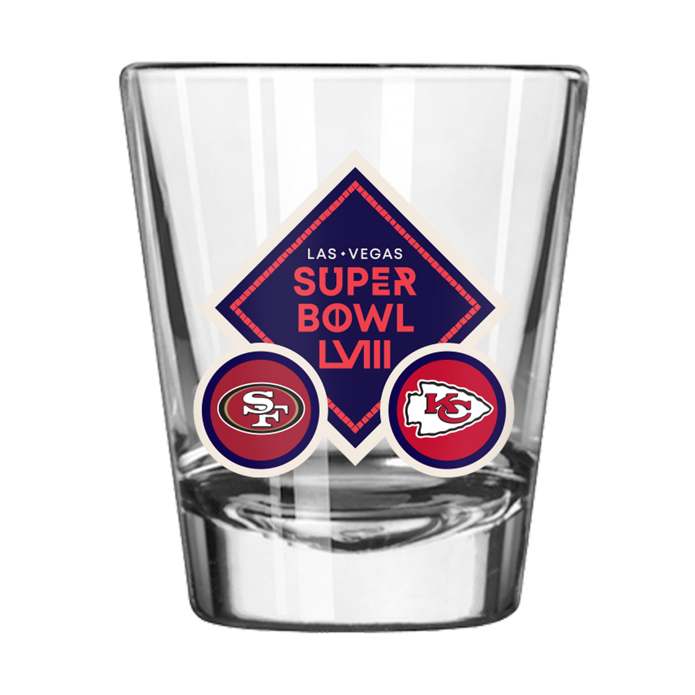 Super Bowl 58 2oz Dueling Shot Glass