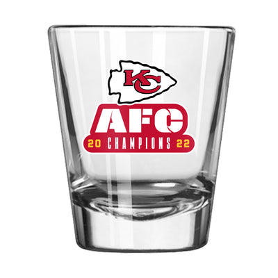 KC Chiefs 2oz Conference Champs Shot Glass